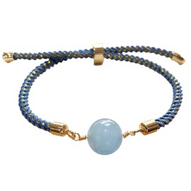 DIGIT PAKA Natural Aquamarine bracelet, Healing Crystal Gemstone, Brings calmness and composure, Crystal Bracelets Spiritual