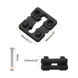 QUARKZMAN Switch and Socket Spacer Socket Spacer 5.5 mm Thick Electric Socket Sheet with Screws for Electric Box Household 40 Pieces Black