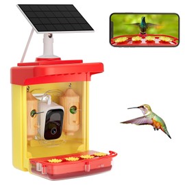 Bilantan Smart Hummingbird Feeder with Camera Solar Powered, Ultimate Gift for Fathers Day