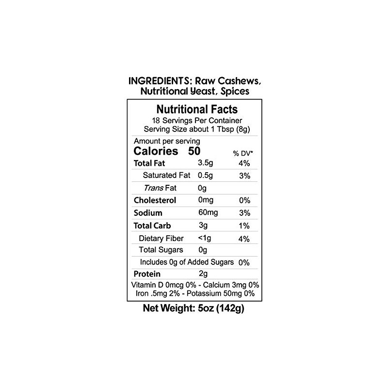 Kelly's Gourmet Roasted Garlic Parmesan, 1-Pack, Cashew Based Cheese