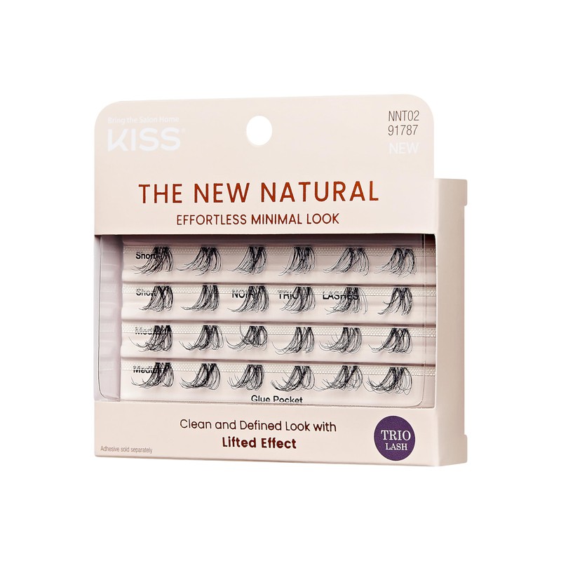 KISS The New Natural False Eyelashes, Easy to Apply, Reusable