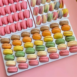 Macron French Cookies,Gift Box,Variety of Flavors Cookies Imported,– 42 PCS – French Macarons, Delicious Luxury Gourmet Gift, An Ideal Gift