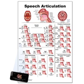 Blue Tree Publishing Speech Acquisition chart, Speech articulation chart, Speech educational chart, processed by age for SLP speech language pathologist. water proof, 24 x36 inch wall chart