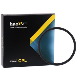 Haoge 62mm Circular Polarizer Filter HD CPL Lens Filter Narrow Frame with Multilayer Coatings for 62mm Camera Lenses