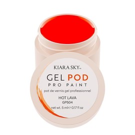KIARA SKY Professional Nails Gel Art Pod 0.17 fl oz, (Hot Lava) Neon Orange