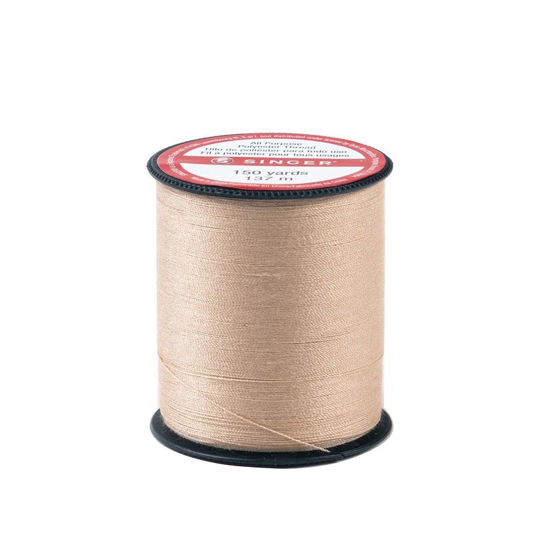 SINGER SINGER 60309 All Purpose Polyester Thread, 150-Yard, Camel