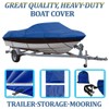 SBU Blue Boat Cover Compatible for Starcraft 2012 Cuddy Cabin