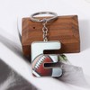 MANZHEN Bag Charms Initial Letter Keychain Coach Bag Charm Football