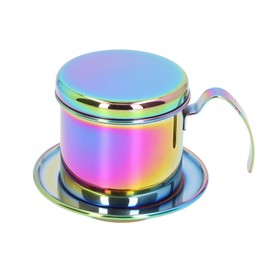 Colorful Vietnamese Coffee Pot Hand Make Coffee Drip Pot Coffee Filter for Home Cafe