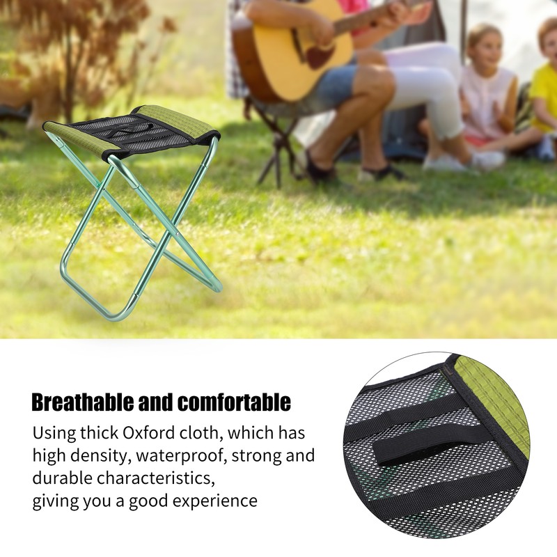 Foldable Chair Flexible Lightweight Breathable Portable Stool for Mountaineering Camping