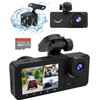 PFATURKHN Dash Cam for Car,WiFi Car Camera,4K Front and Inside