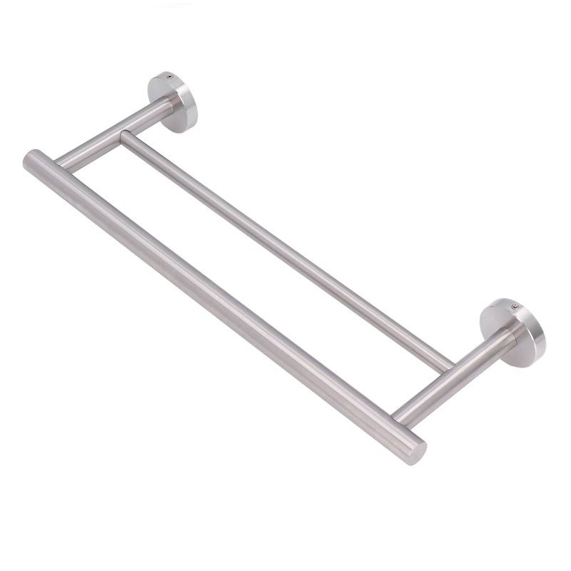 Double Bath Towel Bar Modern Style Stainless Steel Towel Holder