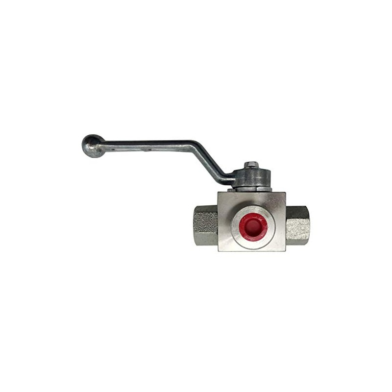 Hydraulic High Pressure Shut-Off Ball Valve 3 Way 1/4 Inch