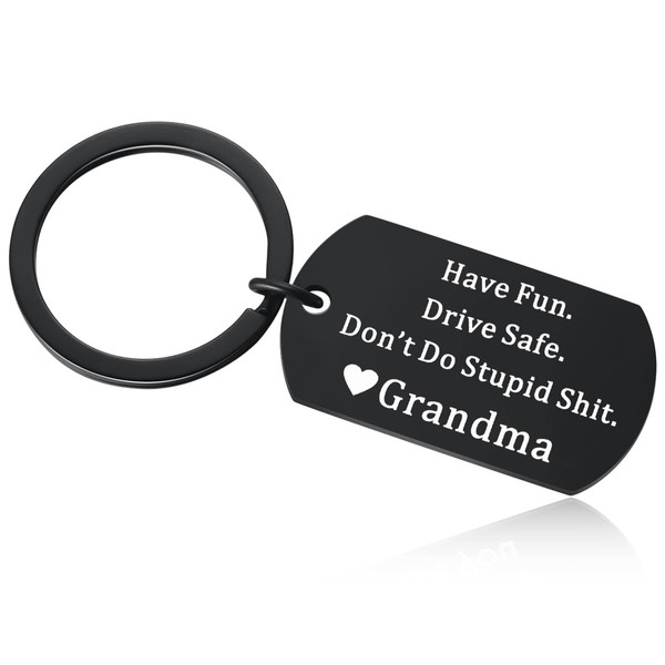 Ukodnus Funny Reminder Keychain for Teens, Have Fun Drive Safe