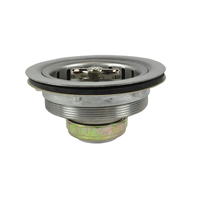 DANCO Twist Tight Kitchen Sink Strainer Assembly, 3-1/2 inch, Stainless