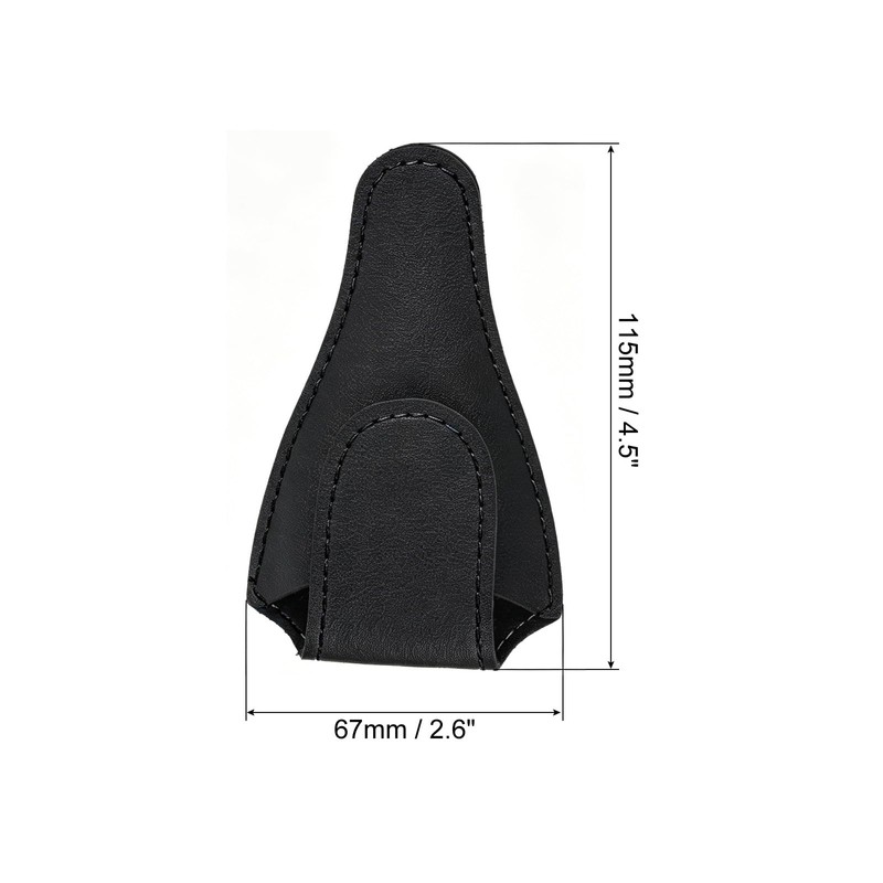 PATIKIL 4.5"x2.6" Embroidery Scissors Sheath, 2 Pack PU Leather Nail