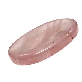 Worry Stones – Rose Quartz Crystal Thumb Worry Stone for Anguish, Stress – Relaxing and Soothing Balance Stones for Meditation, Stress Relief – Healing Stones and Crystals for Men and Women