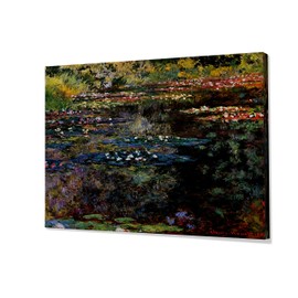Monet Wall Art Collection Water Lilies, 1904 05 By Claude Monet Canvas Prints Wrapped Gallery Wall Art | Stretched and Framed Ready to Hang 36X48,