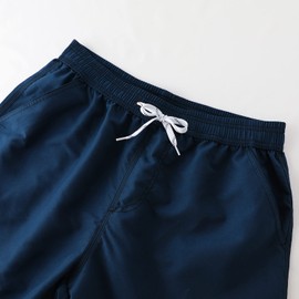 Lyriker Quick-drying swimming shorts with mesh inner briefs and pockets, men's swimming trunks, short sports shorts, sports shorts, navy