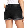 Necooer Women's Ripped Two Button Jean Shorts High Waisted Stretchy