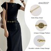 EMOTTOS Concho Women's Chain Belt, Adjustable Metal Hip Chain Western