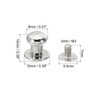 PATIKIL 8mm Leather Rivets, 30 Sets Round Button Head Studs