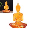 Transparent Sitting Buddha Statue Resin Buddha Figurine Sculpture Home Office