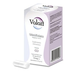 Valait metilfolato 7.5 mg suplemento alimenticio con 30 cpsulas