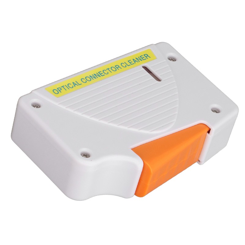 White Fiber Optic Cleaning Box Lightweight SC FC ST LC