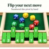 Multicolor Wooden Shut The Box Game for 4 Players –