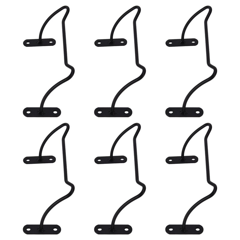 Pack of 6 Metal Red Wine Display Holder Wall Mounted