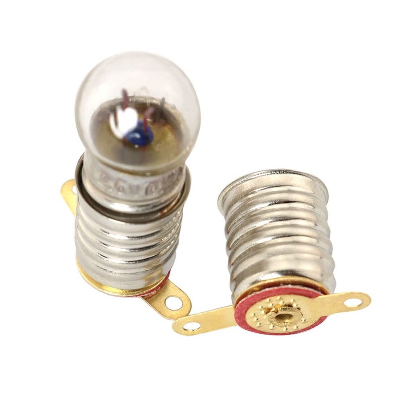 MEETOOT 10pcs E10 Mini Light Bulbs 1.5V 0.3A Physical Electrical