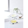 TOWER SOAP TRAY 2 TIERS WH
