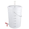 U.S. Solid 2-Pack Plastic Fermenter - 6.5 Gallon Food-Grade Fermenting