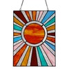 RIVER OF GOODS 14.5" Stained Glass Window Panel - Tiffany-Style