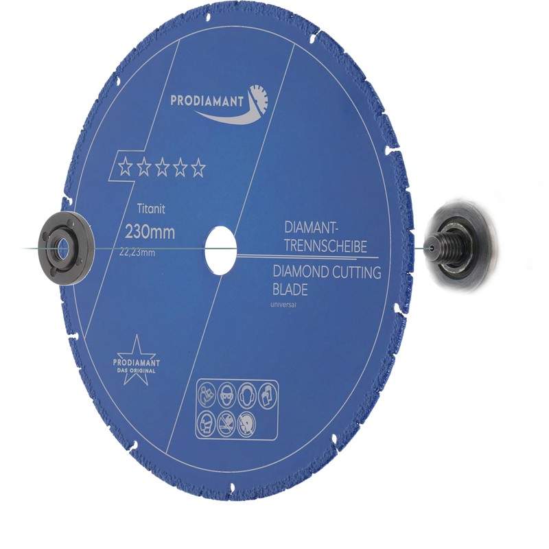 PRODIAMANT Metal Multicut Cutting Disc Titanite 230 mm x 22.2