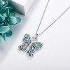 DAYLINLOVE Butterfly Necklace 925 Sterling Silver Butterfly Pendant Necklace Butterfly