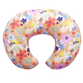 Witeasy Nursing Pillow,Bottle and Breast Feeding Pillows for Baby Boy and Girls,Donut Tummy Time Pillow with Removable Cotton Blend Cover,Original Support Sit Up Pillow(Flower-71)