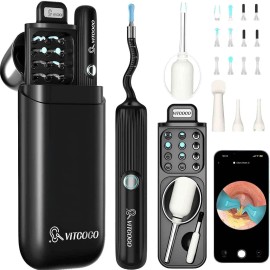 VITCOCO Ear Wax Removal Kit –1080P HD Otoscope,Flexi