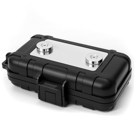 Puluole Magnetic Key Box for Under Car,Waterproof Key Magnet for Under Car,Hide A Keys Holder for Outside,Powerful Magnetic Key Holder