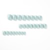 Short Fake Nails Square Press On Nails Mint Green False