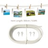 10FT Curtain Wire with 4 Hooks DIY Curtain Rod Picture