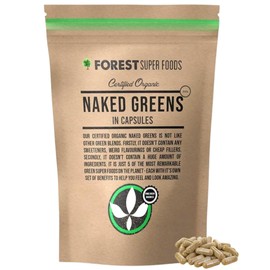 Forest Super Foods Naked Greens Premium Greens Blend in capsules | No sugar or flavours | Whole Foods Only | 300x Capsules + Certified Organic