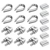 PATIKIL 18Pcs M10 304 Stainless Steel Wire Rope Kit, Wire