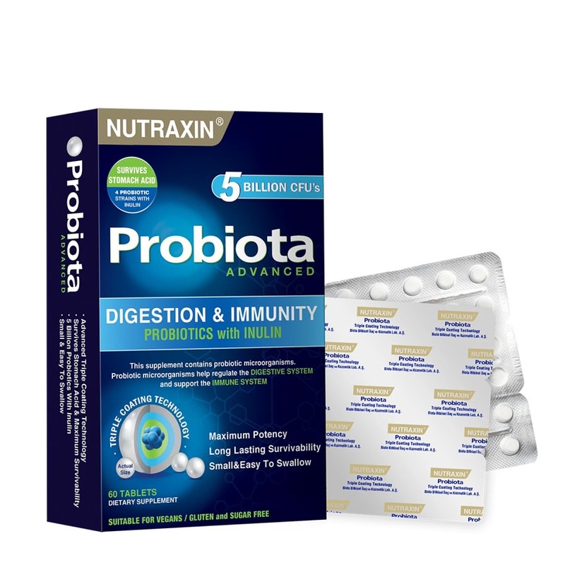 Nutraxin Probiota Advanced - 2x1.25 Billion CFU Probiotics - 60