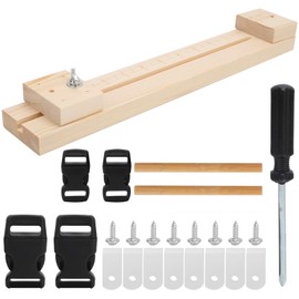 Bracelet Weaving Jig Kit Versatile Wooden Wristband Necklace Maker Adjustable DIY Craft Fixing Tool for Wristbands, Necklaces, and More