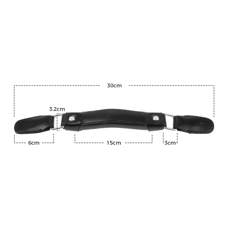 Mtsooning Luggage Handle Replacement Parts,150mm Leather Suitcase Grip Pull Carry