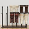 Tigerden 22.5 Inches Free Standing Shoe Racks, Tall Black Metal