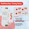 AGJIQ Multifunctional Delay Time Relay, GRT8-M1 AC/DC 12V-240V Wide Voltage