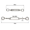 Pack of 6 Rope Tensioners Stainless Steel M4 Turnbuckle Wire